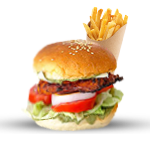 Chicken Tikka Burger Meal