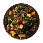 Potato Spinach