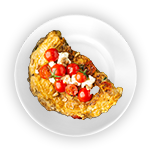 Cheese Omelette & Chips