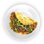Mushroom Omelette & Chips