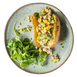 Baked Potato With Tuna, Sweetcorn & Mayonnaise