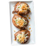 Baked Potato With Spicy Chicken